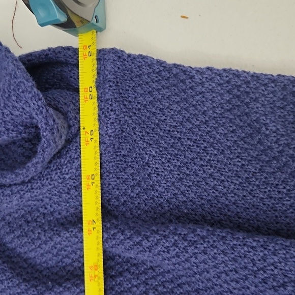 SO Cardigan Sweater Size XL Waffel Knit Navy Blue Light Weight Y2K - Picture 9 of 10